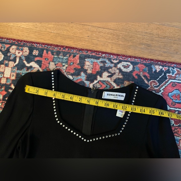Vintage Sonia Rykiel rhinestone cocktail mini dress, size 38 Small/Medium - Picture 9 of 11